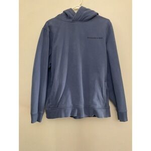 Abercrombie & Fitch Mens Blue Hoodie Pullover Sweatshirt Logo Back Print XL